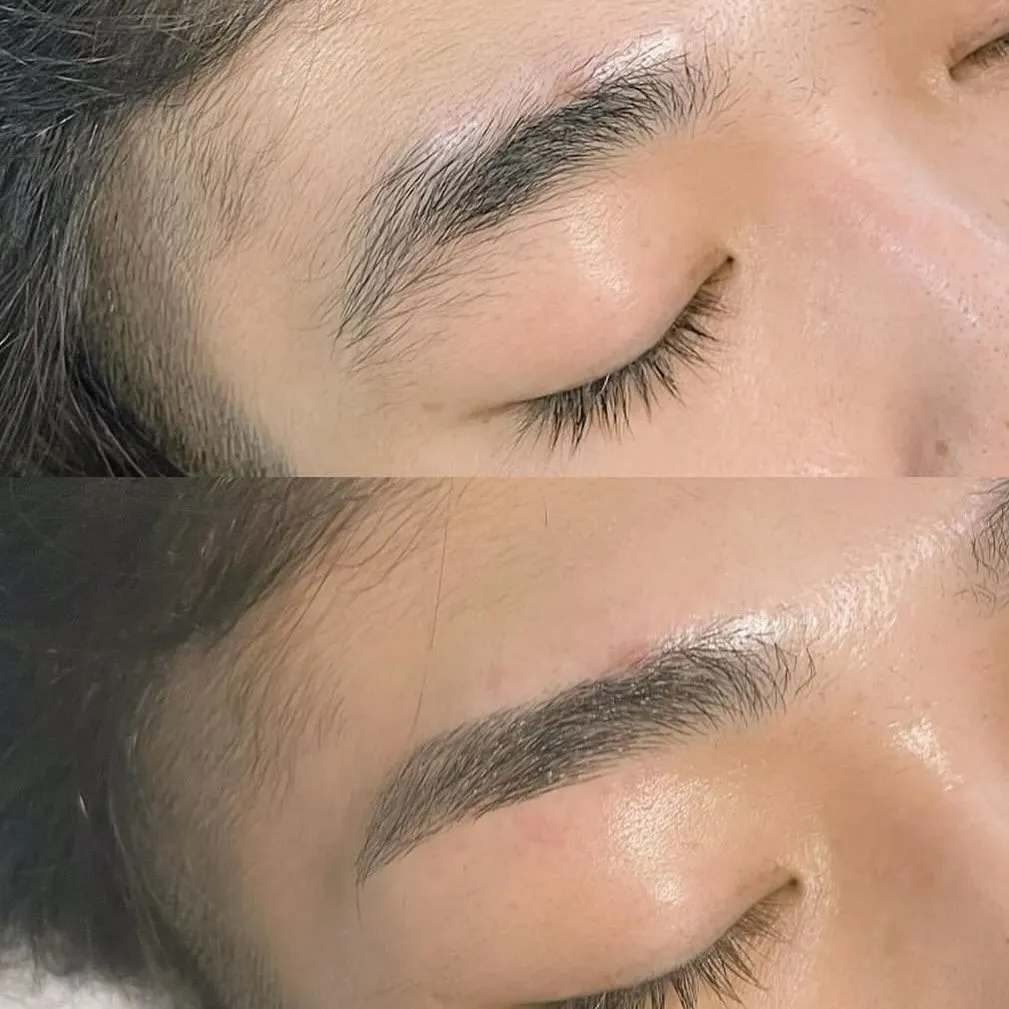 men's eyebrow wax.🦢🩵